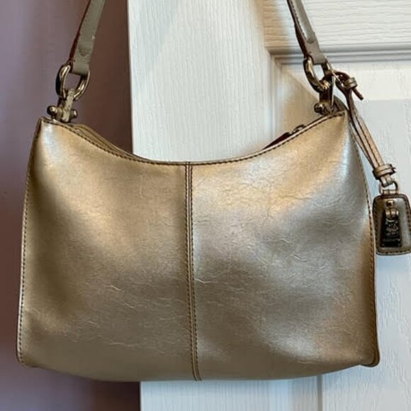 Vintage Liz Claiborne Vegan Leather Shimmery Bag - Picture 2 of 8